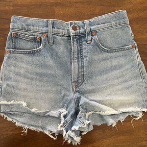 Madewell Light Blue Jean Shorts